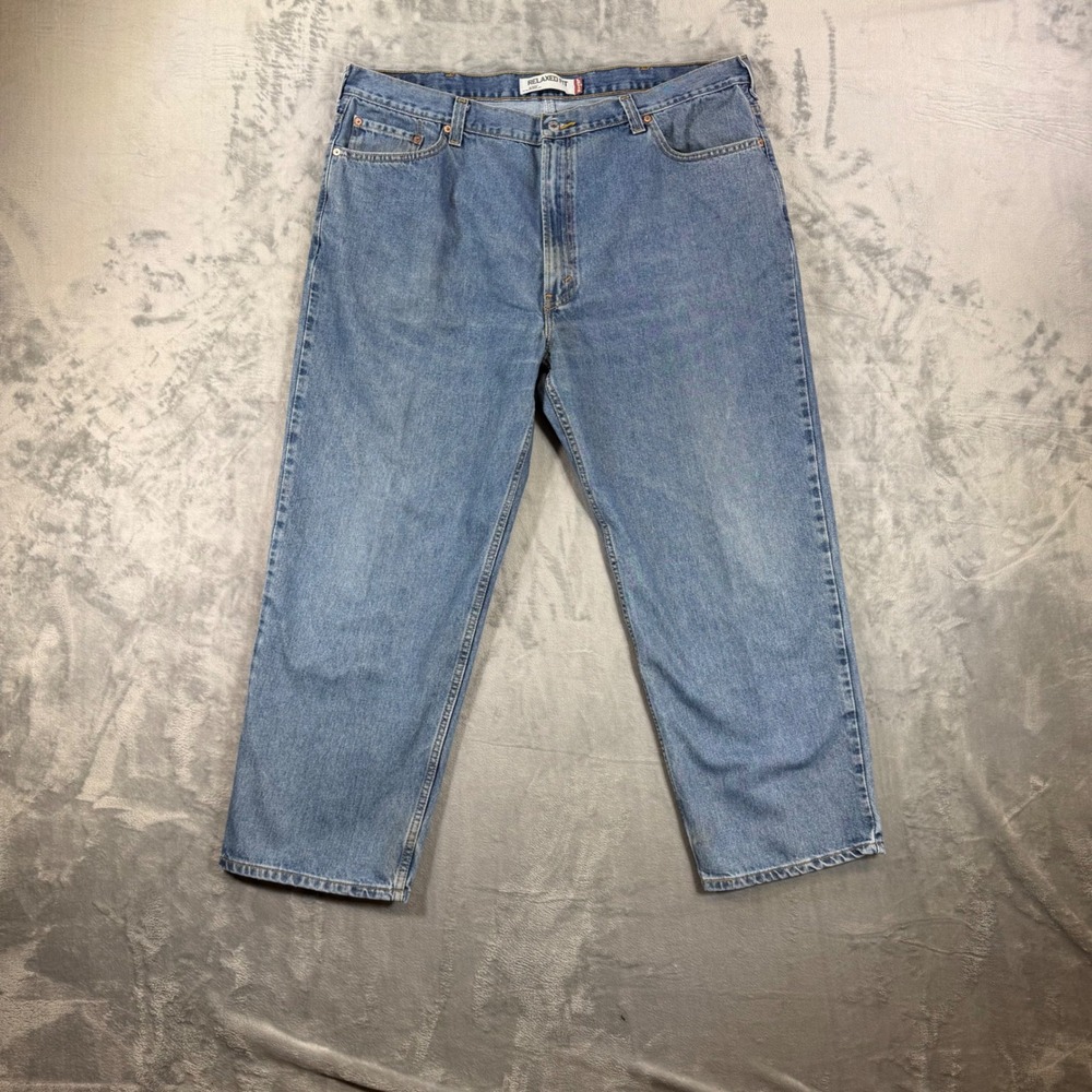Vintage Levi's 550 Mens Relaxed Fit Jeans Men's Size 44x30 Blue Light Wash Denim